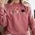 Everything a Girl Needs Books Coffee Jesus Comfort Colors Sweatshirt Orchid