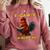 F-CAW-F I'm Reading Chicken Book Lover Introvert Meme Comfort Colors Sweatshirt Orchid