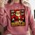 Family Christmas Retro Santa Holiday Nostalgia Vibes Comfort Colors Sweatshirt Orchid
