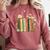 Fantasy Drama Tragedy Book Floral Subtle Comfort Colors Sweatshirt Orchid