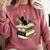 Fantasy Drama Tragedy Cat Book Lover Reading Humor Comfort Colors Sweatshirt Orchid