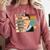 Feminist Ruth Bader Ginsburg RBG Quote Girl With Book Women Comfort Colors Sweatshirt Orchid
