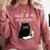 First Of All I’m A Delight Cute Cat Books Coffee Humor Comfort Colors Sweatshirt Orchid