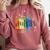 Floral Book Equality Human Rights Social Justice Peace Love Comfort Colors Sweatshirt Orchid