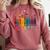 Floral Flower Book Equality Human Rights Women's Rights Comfort Colors Sweatshirt Orchid