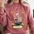 Floral Tarot Card The Reader Skeleton Reading Book Comfort Colors Sweatshirt Orchid Floral Tarot Card The Reader Skeleton Reading Book Comfort Colors Sweatshirt Orchid