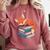 Fox Reading Book Pajama Sleep Comfort Colors Sweatshirt Orchid