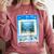 Frutiger Aero Aesthetic Tech Computer Aquarium Tarot Card Raglan Baseball Tee Comfort Colors Sweatshirt Orchid