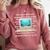 Frutiger Aero Aesthetic Tech The Future That Was Promised Comfort Colors Sweatshirt Orchid