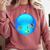 Frutiger Aero Aesthetic Tech Orb Fishes Comfort Colors Sweatshirt Orchid