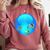 Frutiger Aero Aesthetic Tech Orb Fishes Raglan Baseball Tee Comfort Colors Sweatshirt Orchid