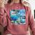 Frutiger Aero Retro Vibes Premium Tri-Blend Comfort Colors Sweatshirt Orchid