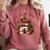 Fully Booked For Christmas Cozy Holiday Books Winter Reading Comfort Colors Sweatshirt Orchid