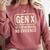 Gen X Lots Of Memories No Evidence Retro Nostalgia Premium Tri-Blend Comfort Colors Sweatshirt Orchid