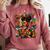 Geometric History Educated Women Reading Book Melanin Comfort Colors Sweatshirt Orchid