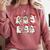 Ghost Book Reading Christmas Books Lover Teacher Kids Comfort Colors Sweatshirt Orchid