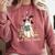 Ghost Reading Book Coquette Bow Halloween Girl Kid Teacher Comfort Colors Sweatshirt Orchid