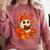Ghost Reading Book Lovers Autumn Fall Halloween Comfort Colors Sweatshirt Orchid
