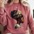 Girl Crown Of Books African Teacher Black History BHM Comfort Colors Sweatshirt Orchid