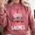 This Girl Loves Books And Gnomes Gardener Dwarf Garden Gnome Comfort Colors Sweatshirt Orchid