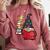 Gnome Read Reading Book Librarian Across America Women Kids Comfort Colors Sweatshirt Orchid