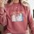 God Says I Am Book Bible Verse Christian Girls Women Comfort Colors Sweatshirt Orchid