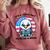 A Good Day To Read a Book Reading Eagle With American Flag Comfort Colors Sweatshirt Orchid