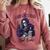 Good Girls Read Bad Books Sarcastic Skeleton Goth Skull Comfort Colors Sweatshirt Orchid