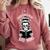 Good Girls Read Bad Books Skeleton Comfort Colors Sweatshirt Orchid