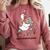 Goose With Books Cute Bookworm Reader Comfort Colors Sweatshirt Orchid Goose With Books Cute Bookworm Reader Comfort Colors Sweatshirt Orchid