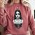 Gothic Goth Girl Woman Movie Book Art Comfort Colors Sweatshirt Orchid