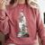 Gothic Librarian Halloween Books Tee For Teachers Comfort Colors Sweatshirt Orchid