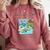 Grass Fun UI UX Er Computer Retro Fish Frutiger Aero Premium Tri-Blend Comfort Colors Sweatshirt Orchid