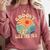 Groovy Like The 70s Aesthetic Nostalgia 1970's Retro Comfort Colors Sweatshirt Orchid