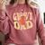 Groovy Dad 70s Aesthetic Nostalgia 1970's Retro Dad Comfort Colors Sweatshirt Orchid