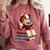 Guinea Pig Reading Books Matching Bookworm Readers Librarian Comfort Colors Sweatshirt Orchid