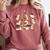 Halloween Ghost Book Lover Comfort Colors Sweatshirt Orchid