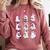 Halloween Pink Ghost Read More Books Spooky Boo Teacher Kids Comfort Colors Sweatshirt Orchid