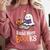 Halloween Teacher Women Cute Reading Ghost Read More Books Comfort Colors Sweatshirt Orchid