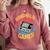 Handheld Gamer Retro Portable Console Nostalgia Comfort Colors Sweatshirt Orchid