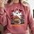 Haunted By My TBR Boo Halloween Book Lover Librarian Comfort Colors Sweatshirt Orchid