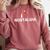 I Heart Love Nostalgia Comfort Colors Sweatshirt Orchid