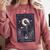 High Priestess Tarot Art Celestial Mystic Book Lover Comfort Colors Sweatshirt Orchid
