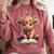 Highland Cow Reading Book Bookworm Comfort Colors Sweatshirt Orchid