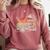 Hockey And Tacos Retro Nostalgia Lovers Comfort Colors Sweatshirt Orchid