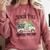 Holiday Scene Nostalgia North Pole Tree Farm Merry Christmas Comfort Colors Sweatshirt Orchid