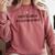 Hot Girls Read Books Confident Reading Bookworm Girl Comfort Colors Sweatshirt Orchid