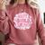 Hot Girls Read Pink Aesthetic Book Lover Reading Comfort Colors Sweatshirt Orchid