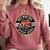 Hotrod Custom Car Automotive Nostalgia Distressed Comfort Colors Sweatshirt Orchid