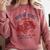 Hotrod Rebel Automotive Nostalgia Old Car Distressed Comfort Colors Sweatshirt Orchid